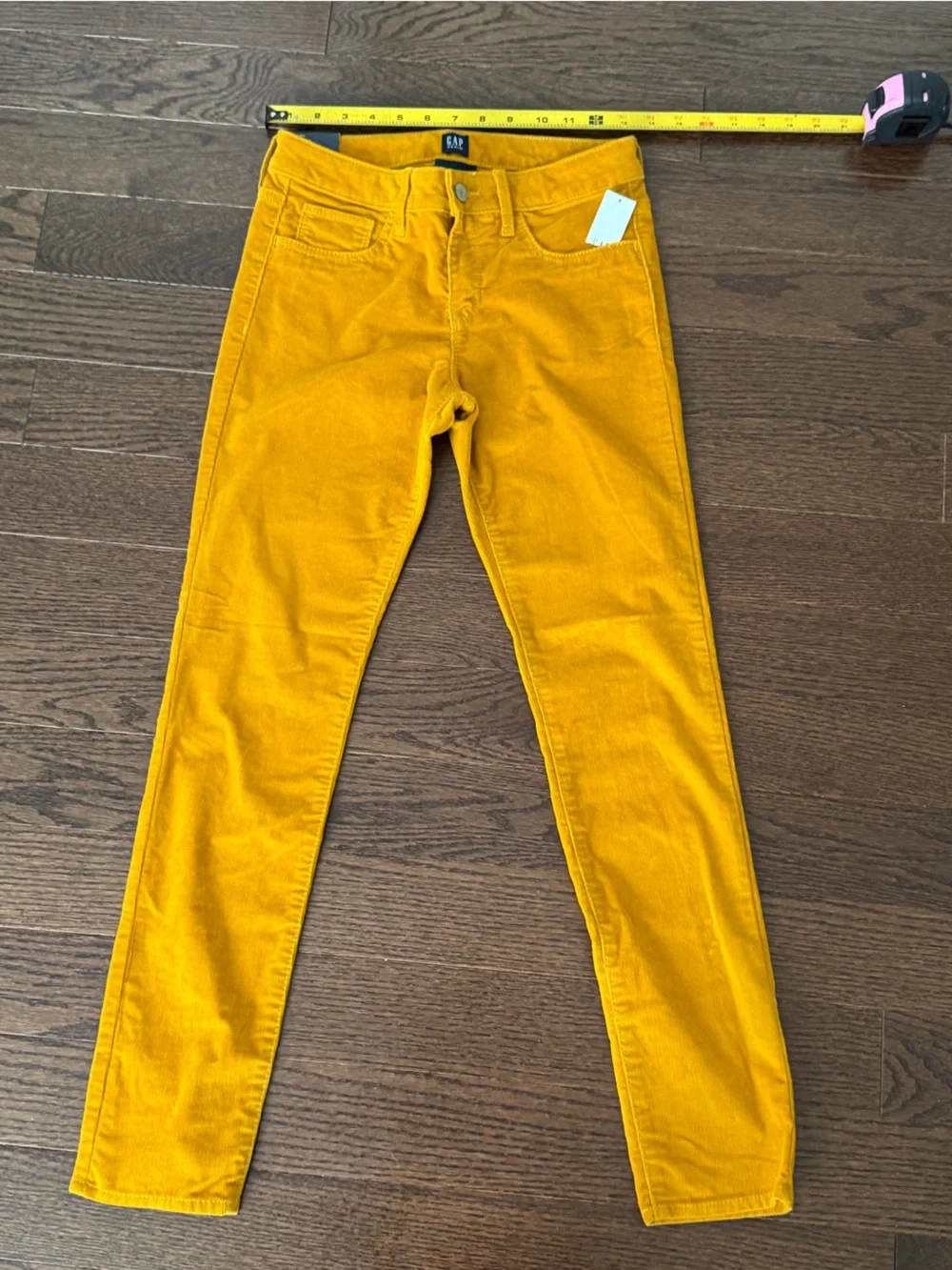 Gap Girls Mustard  Yellow  High Stretch Jogging Corduroy  Size 14  NEW